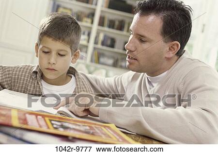 people, homework, family, father, helping, brunette View Large Photo Image Stock Photo - people, homework, family, father, helping, brunette. Fotosearch