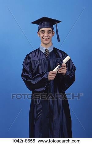 Stock Photography - people, male, achievement, cap, education, student, graduation. Fotosearch