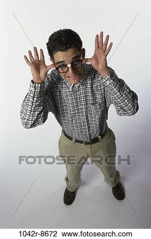 people, male, eyeglasses, funny, humor, brunette View Large Photo Image Stock Image - people, male, eyeglasses, funny, humor, brunette. Fotosearch