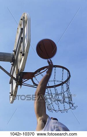 Stock Image - people, playing, basket, sports, basketball, play. Fotosearch