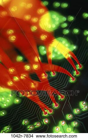 red, green, computer, lights, background, components, parts View Large Photo Image Picture - red, green, computer, lights, background, components, parts. Fotosearch