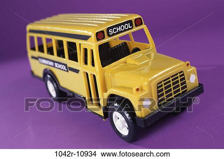 Picture - school, education, still life, toy, bus, Education stills. Fotosearch
