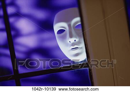 spooky, window, mask, Halloween, eerie, holiday, Holiday Halloween View Large Photo Image Stock Photo - spooky, window, mask, Halloween, eerie, holiday, Holiday Halloween. Fotosearch