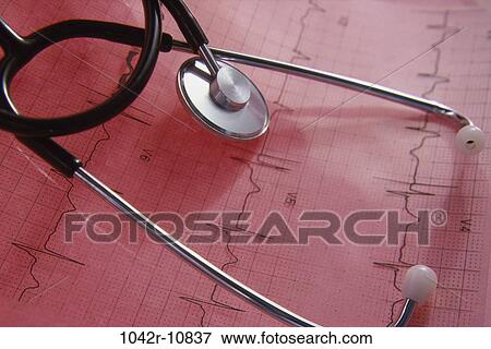stethoscope, electrocardiogram, health, still life, medical, electrocardiograph View Large Photo Image Stock Photo - stethoscope, electrocardiogram, health, still life, medical, electrocardiograph. Fotosearch