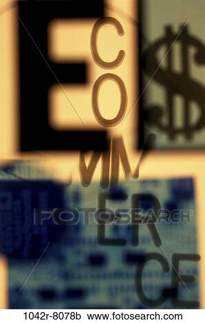 Stock Image - technology, computer, business, finance, internet, metaphor, e-commerce. Fotosearch
