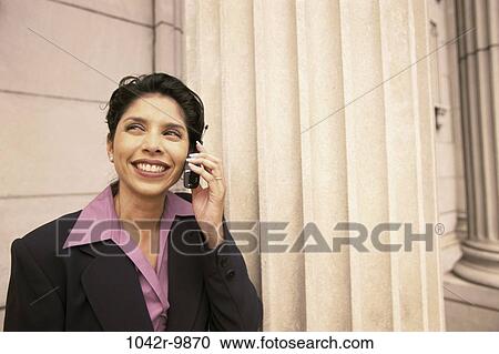 woman, Hispanic, phone, business, outdoors, Middle-aged, cell phone View Large Photo Image Stock Image - woman, Hispanic, phone, business, outdoors, Middle-aged, cell phone. Fotosearch