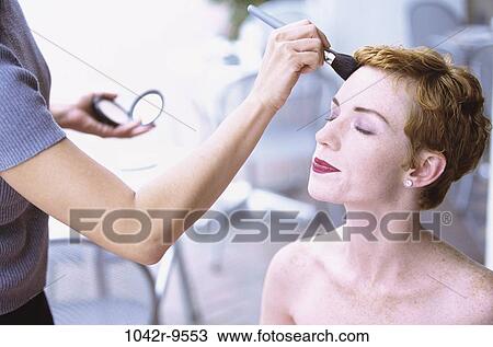 women, people, beauty, indoors, redhead, makeup artist, occupation View Large Photo Image Stock Image - women, people, beauty, indoors, redhead, makeup artist, occupation. Fotosearch