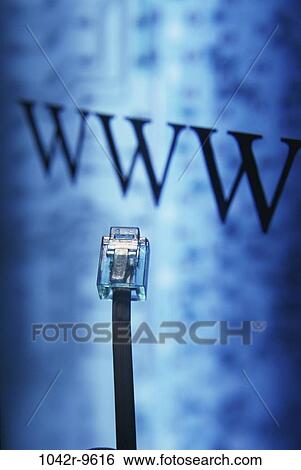 Stock Photograph - worldwide web, computer, web, still life, cord, connection, internet. Fotosearch