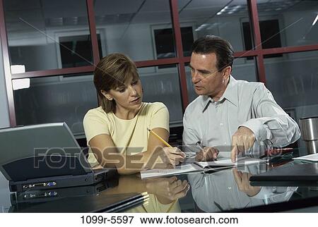 computer, laptop, business, Middle-aged, writing, teamwork, casual View Large Photo Image Stock Photo - computer, laptop, business, Middle-aged, writing, teamwork, casual. Fotosearch