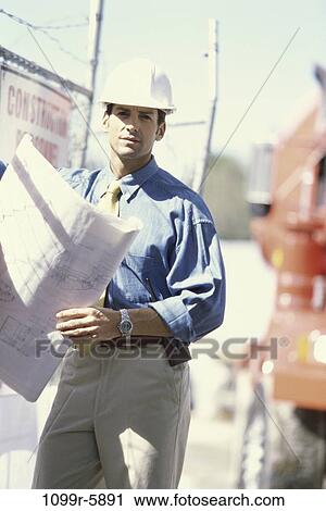 industry, construction, worker, Middle-aged, blueprints, occupation View Large Photo Image Stock Image - industry, construction, worker, Middle-aged, blueprints, occupation. Fotosearch