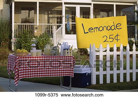 lemonade stand, business, lemonade, house, sign, stand, drinks View Large Photo Image Stock Photography - lemonade stand, business, lemonade, house, sign, stand, drinks. Fotosearch