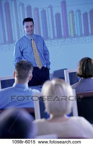 meeting, presentation, business, Middle-aged, computers, education, indoors View Large Photo Image Stock Photography - meeting, presentation, business, Middle-aged, computers, education, indoors. Fotosearch