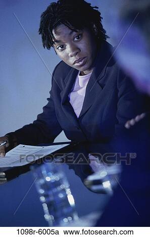 meeting, woman, formal, business, indoors, African-American, businesswoman View Large Photo Image Stock Image - meeting, woman, formal, business, indoors, African-American, businesswoman. Fotosearch