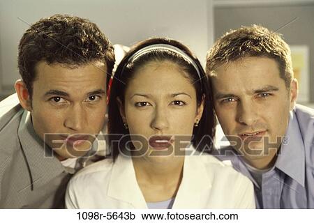 Stock Image - multiethnic, business, casual, indoors, businesspeople, young adult, Businesspeople various. Fotosearch