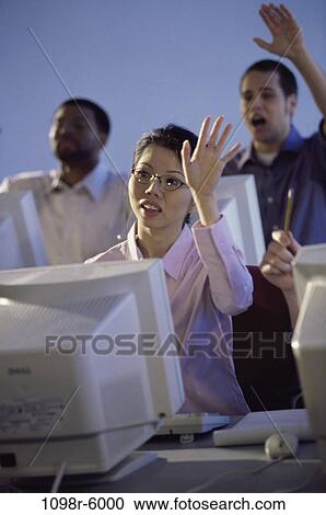multiethnic, eyeglasses, classroom, business, computers, education, learning View Large Photo Image Stock Image - multiethnic, eyeglasses, classroom, business, computers, education, learning. Fotosearch