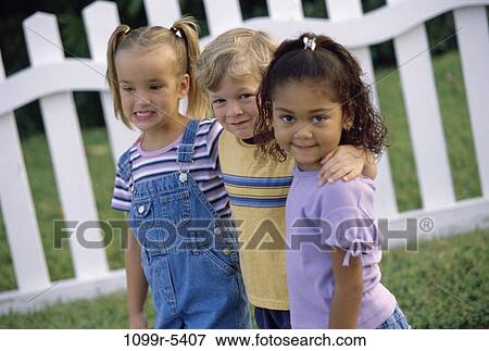 multiethnic, people, outdoors, friends, children, posing, pose View Large Photo Image Stock Photo - multiethnic, people, outdoors, friends, children, posing, pose. Fotosearch