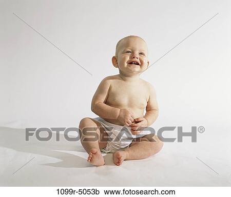 Stock Image - people, baby, blond, indoors, Caucasian, Babies various. Fotosearch