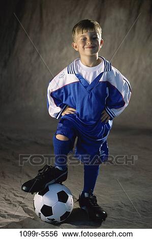people, boy, child, blond, uniform, indoors, soccer View Large Photo Image Stock Photograph - people, boy, child, blond, uniform, indoors, soccer. Fotosearch