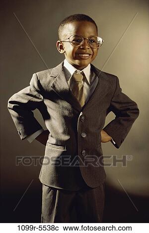Stock Image - people, hands, suit, eyeglasses, boy, business, hips. Fotosearch