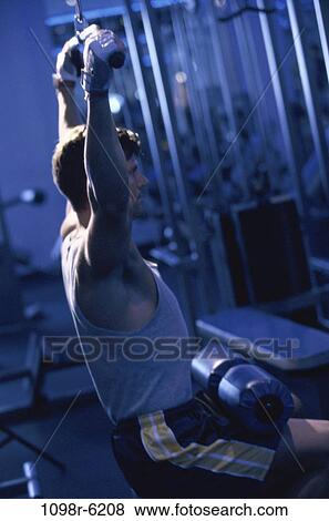 Stock Photo - people, healthy, health, sports, exercise, weights. Fotosearch