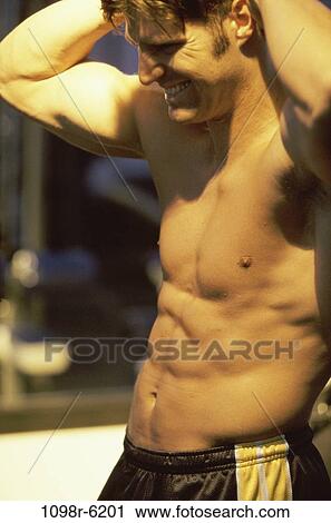 people, stomach, sports, brunette, muscular, indoors View Large Photo Image Stock Image - people, stomach, sports, brunette, muscular, indoors. Fotosearch