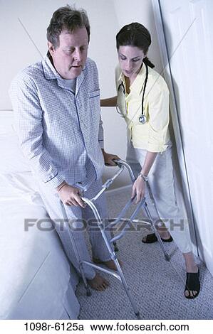 people, walking, bed, patient, nurse, helping, bedroom View Large Photo Image Stock Image - people, walking, bed, patient, nurse, helping, bedroom. Fotosearch
