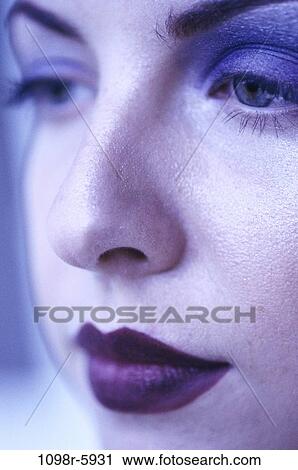 Stock Image - people, woman, contemplating, indoors, contemplate, Caucasian, young adult. Fotosearch