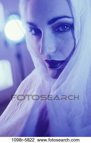 people, woman, costume, indoors, headshot, Caucasian, young adult View Large Photo Image Stock Image - people, woman, costume, indoors, headshot, Caucasian, young adult. Fotosearch