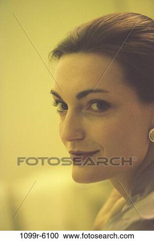 people, woman, Hispanic, Middle-aged, brunette, indoors, headshot View Large Photo Image Stock Image - people, woman, Hispanic, Middle-aged, brunette, indoors, headshot. Fotosearch