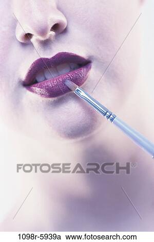 people, woman, lips, makeup, beauty, Caucasian, Young women cosmetics View Large Photo Image Stock Image - people, woman, lips, makeup, beauty, Caucasian, Young women cosmetics. Fotosearch