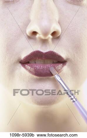 people, woman, lips, makeup, beauty, Caucasian, Young women cosmetics View Large Photo Image Stock Image - people, woman, lips, makeup, beauty, Caucasian, Young women cosmetics. Fotosearch