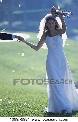 people, woman, outdoors, wedding, bouquet, bride, Caucasian View Large Photo Image Picture - people, woman, outdoors, wedding, bouquet, bride, Caucasian. Fotosearch