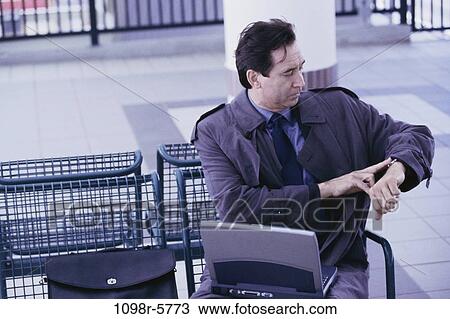 time, computer, laptop, business, outdoors, Middle-aged View Large Photo Image Stock Image - time, computer, laptop, business, outdoors, Middle-aged. Fotosearch