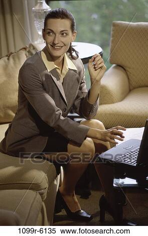 woman, computer, laptop, business, brunette, indoors View Large Photo Image Stock Photography - woman, computer, laptop, business, brunette, indoors. Fotosearch