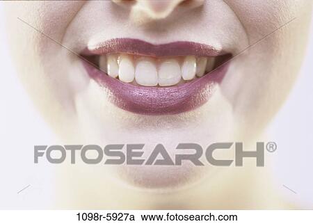 woman, smiling, teeth, mouth, body parts, lips, joyous View Large Photo Image Stock Image - woman, smiling, teeth, mouth, body parts, lips, joyous. Fotosearch
