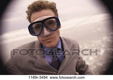 beach, mask, business, Middle-aged, humor, businessman View Large Photo Image Picture - beach, mask, business, Middle-aged, humor, businessman. Fotosearch