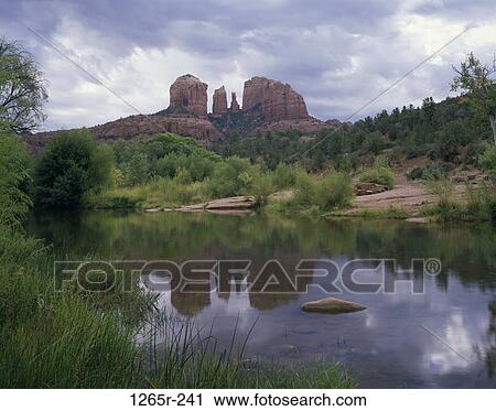 Cathedral Rock, Arizona, USA View Large Photo Image Stock Image - Cathedral Rock, Arizona, USA. Fotosearch