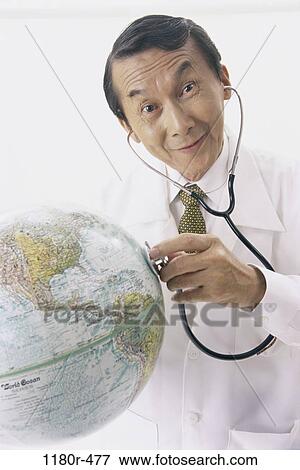 environmental, Asian, stethoscope, business, Middle-aged, global View Large Photo Image Stock Photo - environmental, Asian, stethoscope, business, Middle-aged, global. Fotosearch