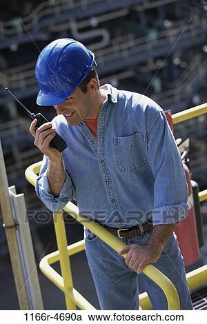industry, construction, talking, worker, Middle-aged, industrial View Large Photo Image Stock Image - industry, construction, talking, worker, Middle-aged, industrial. Fotosearch