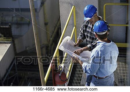 men, industry, construction, teamwork, blueprints, workers, occupation View Large Photo Image Stock Photography - men, industry, construction, teamwork, blueprints, workers, occupation. Fotosearch