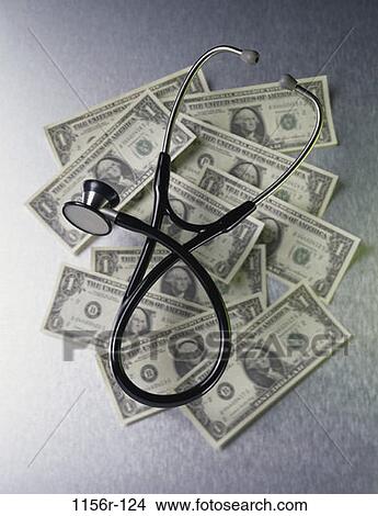 money, industry, stethoscope, health, finance, cash, still life View Large Photo Image Picture - money, industry, stethoscope, health, finance, cash, still life. Fotosearch