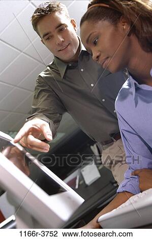 multiethnic, computer, business, using, casual, casual dress, use View Large Photo Image Stock Image - multiethnic, computer, business, using, casual, casual dress, use. Fotosearch