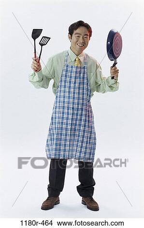 people, Asian, cooking, holding, equipment, Middle-aged View Large Photo Image Picture - people, Asian, cooking, holding, equipment, Middle-aged. Fotosearch