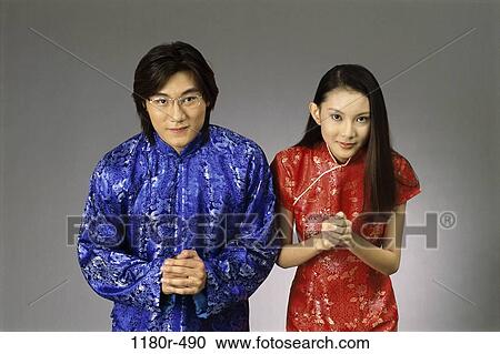people, Asian, couple, eyeglasses, traditional, indoors, bowing View Large Photo Image Stock Image - people, Asian, couple, eyeglasses, traditional, indoors, bowing. Fotosearch