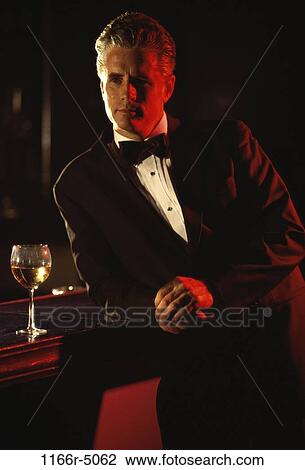 people, bar, Middle-aged, restaurant, tavern, tuxedo View Large Photo Image Stock Image - people, bar, Middle-aged, restaurant, tavern, tuxedo. Fotosearch