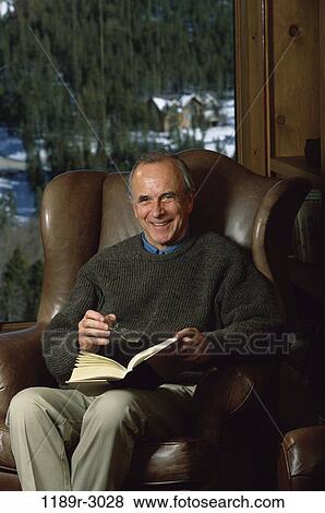 people, chair, senior, reading, leather, book View Large Photo Image Stock Photo - people, chair, senior, reading, leather, book. Fotosearch