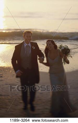 people, couple, beach, wedding, bride, groom, Caucasian View Large Photo Image Picture - people, couple, beach, wedding, bride, groom, Caucasian. Fotosearch