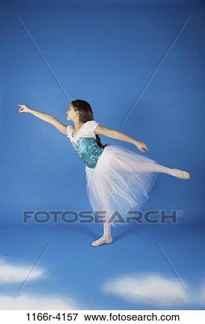 Stock Photo - people, dancing, girl, costume, ballet, dance, child. Fotosearch