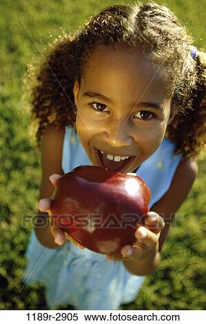 people, eating, apple, fruit, girl, outdoors, child View Large Photo Image Stock Photography - people, eating, apple, fruit, girl, outdoors, child. Fotosearch