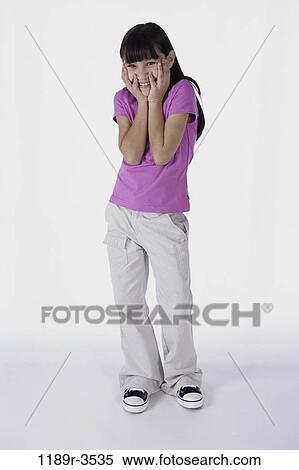 people, excited, girl, standing, child, anticipation, stand View Large Photo Image Stock Photography - people, excited, girl, standing, child, anticipation, stand. Fotosearch
